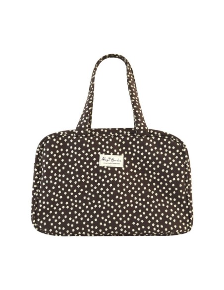 BOLSO CUADRADO FLORES ALGODON