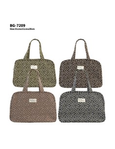BOLSO CUADRADO FLORES ALGODON