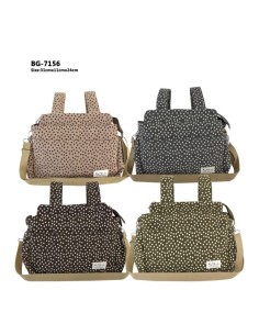 BOLSO ORGANIZADOR FLORES ALGODON