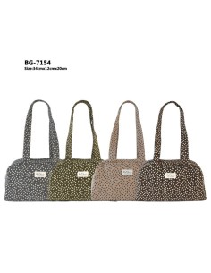 BOLSO BOWLING FLORES ALGODON