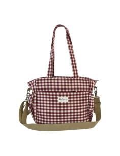 BOLSO ORGANIZADOR 3 EN 1 A CUADROS ALGODON 2