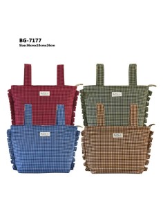 BOLSO CARRITO VICHY ALGODON