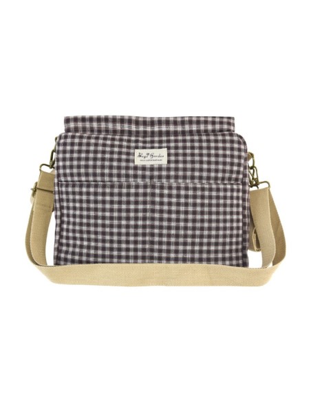 BOLSO CARRITO ALGODON CUADRADOS