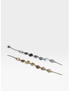 PULSERA ACERO 7 ISLAS PEGADAS CIRCULO 2