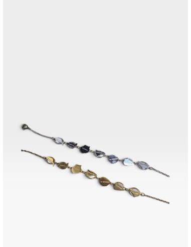 PULSERA ACERO 7 ISLAS PEGADAS CIRCULO
