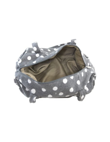 Bolso Tote de Viaje Algodón Lunares - Estilo y Funcionalidad