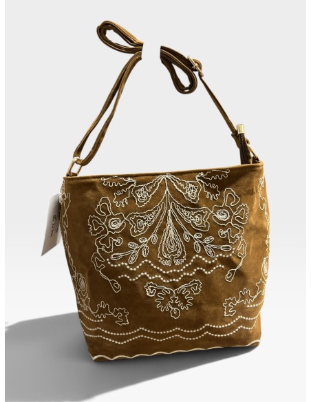 BOLSO BANDOLERA ANTE BORDADO