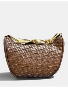 Bolso Media Luna Entrelazado - Elegancia y Estilo