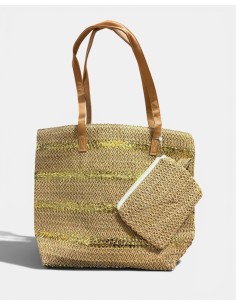Bolso de Fibra Trenzada - Elegancia y Estilo