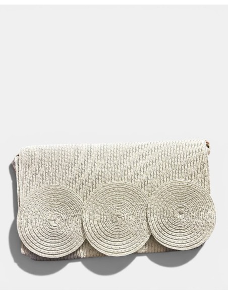 Bolso Rafia Tres Círculos - Elegancia y Estilo
