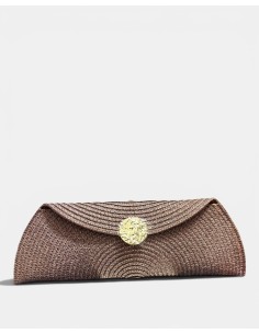 Bolso Sobre Fiesta Rafia Chapa - Elegancia y Estilo