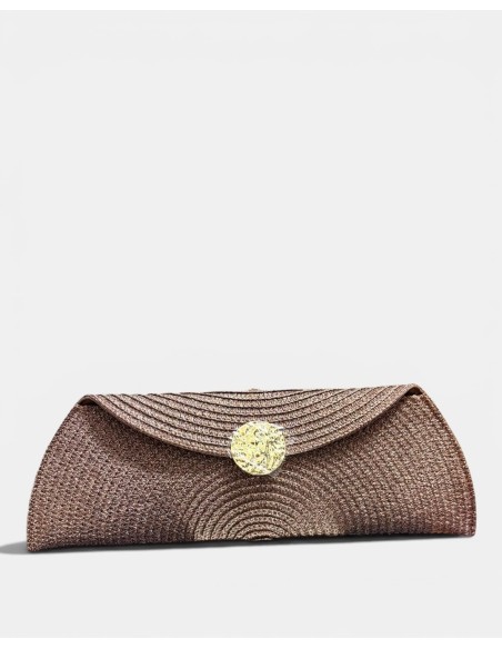 Bolso Sobre Fiesta Rafia Chapa - Elegancia y Estilo