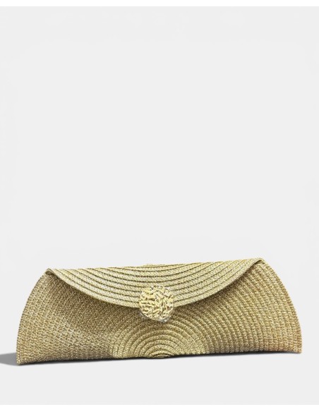 Bolso Sobre Fiesta Rafia Chapa - Elegancia y Estilo