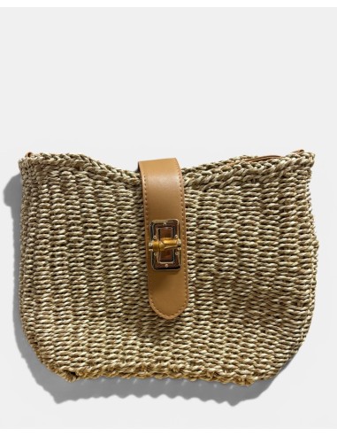 Bolso Bandolera de Rafia Bicolor - Estilo y Comodidad