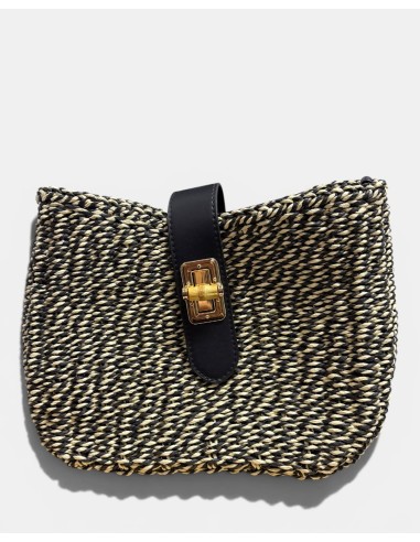 Bolso Bandolera de Rafia Bicolor - Estilo y Comodidad