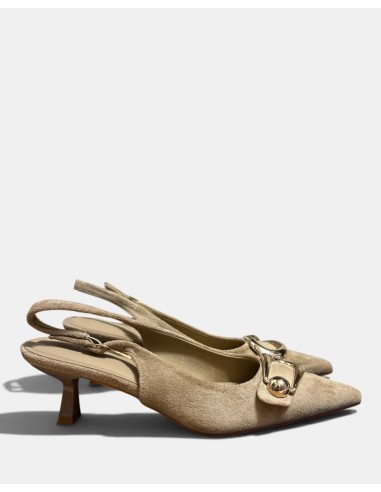 Zapato Destalonado Hebilla Dorada - Elegancia y Comodidad