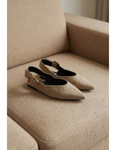 Zapato Plano Destalonado de Punta Fina - Comodidad y Estilo
