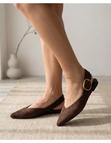 Zapato Plano Destalonado de Punta Fina - Comodidad y Estilo