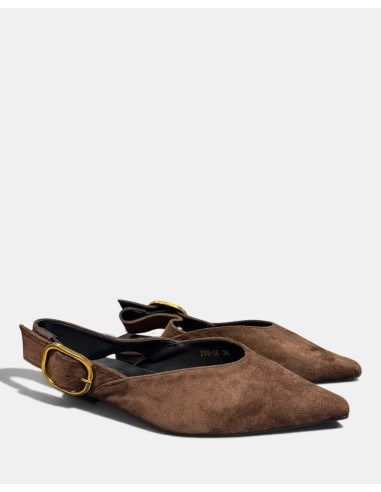 Zapato Plano Destalonado de Punta Fina - Comodidad y Estilo