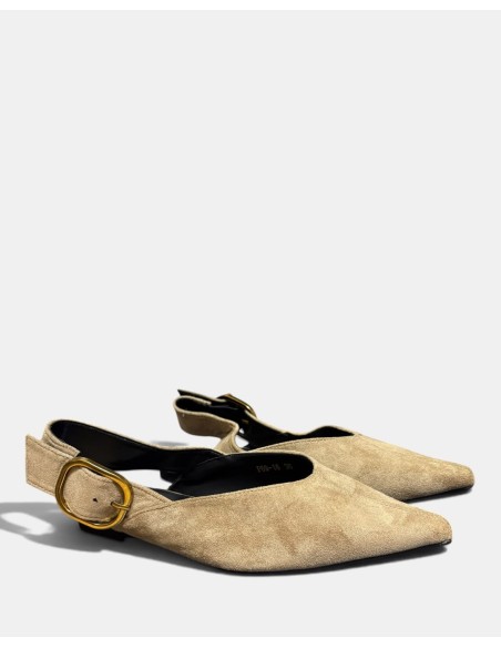 Zapato Plano Destalonado de Punta Fina - Comodidad y Estilo