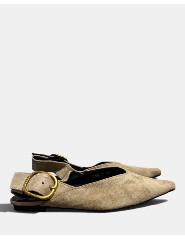 Zapato Plano Destalonado de Punta Fina - Comodidad y Estilo