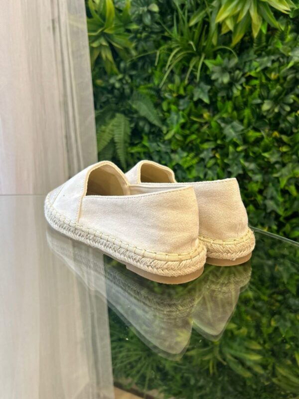 Alpargata punta oro/beige - Imagen 3
