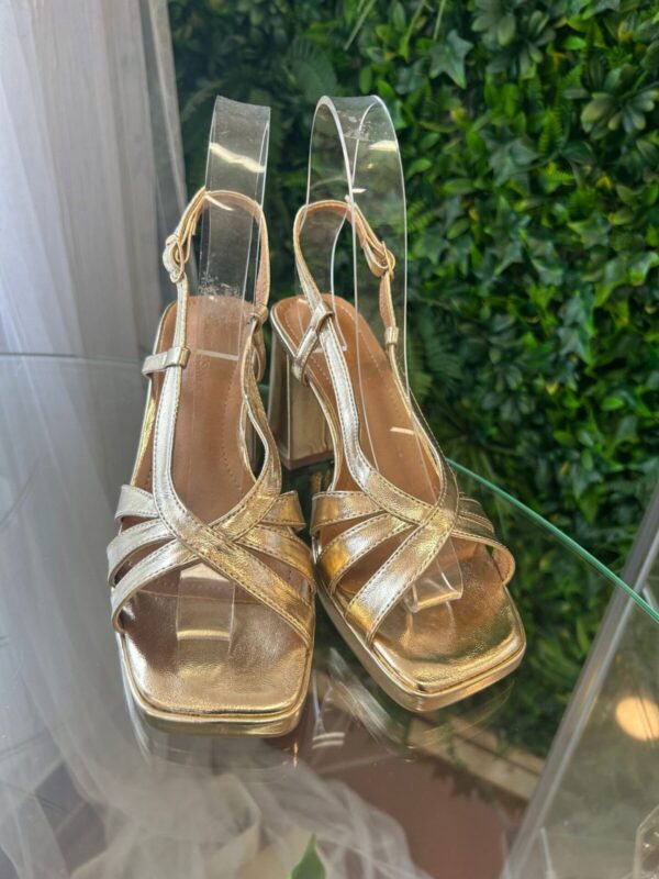Tacon fiesta brillante dorado - Imagen 4