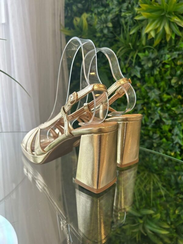 Tacon fiesta brillante dorado - Imagen 3