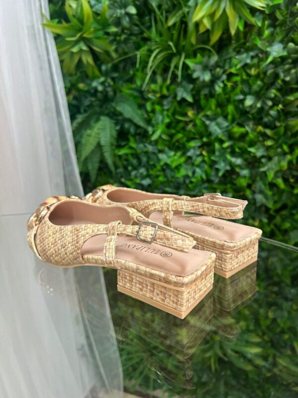 Zapato destalonado bambu beige - Imagen 3