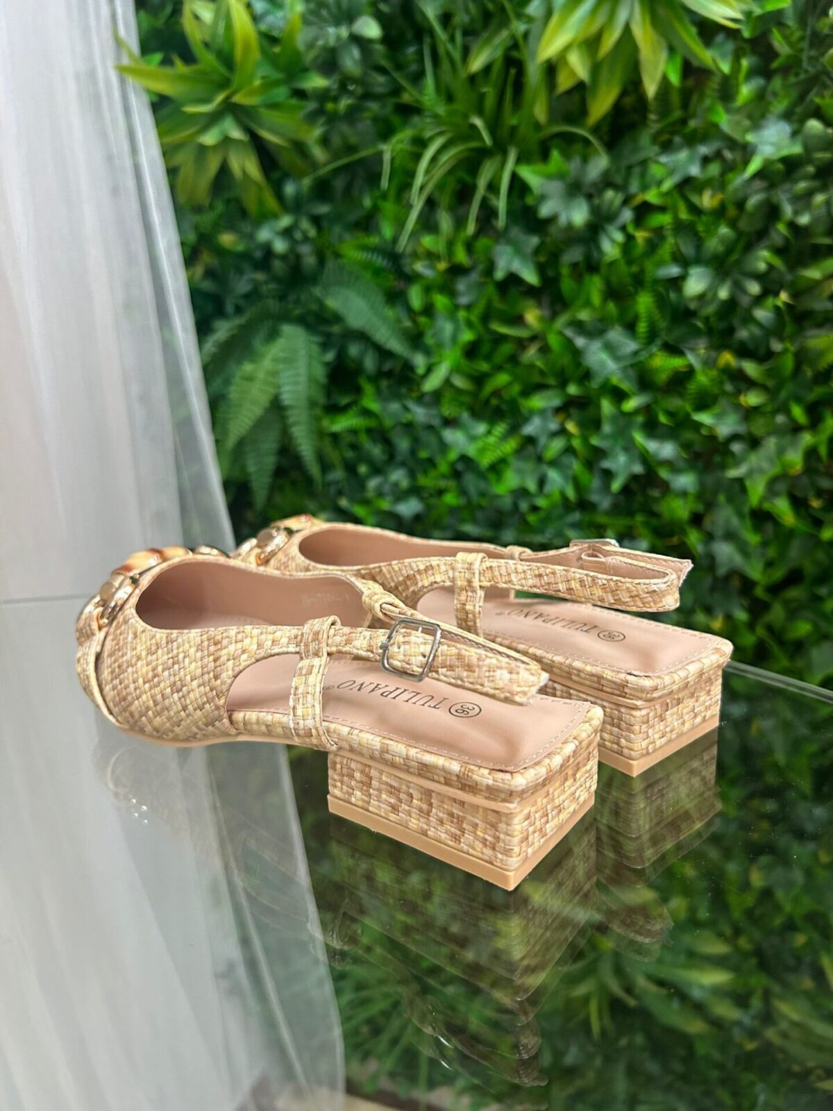 Zapato destalonado bambu beige - Imagen 3
