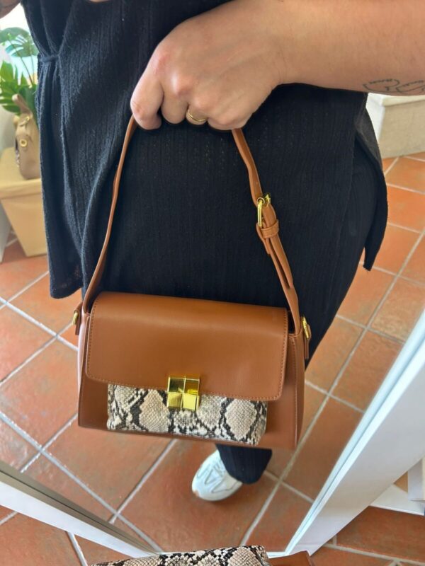 Bolso animal print serpiente - Imagen 5