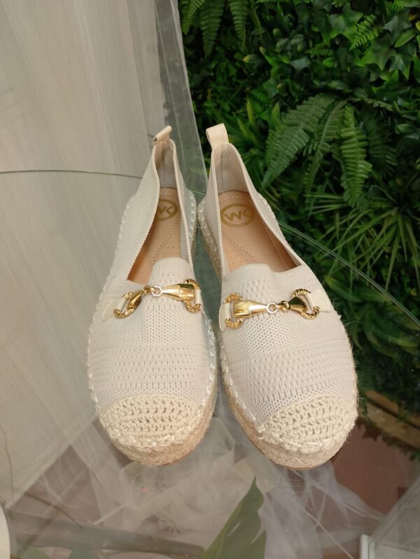 Alpargata cadena beige - Imagen 5