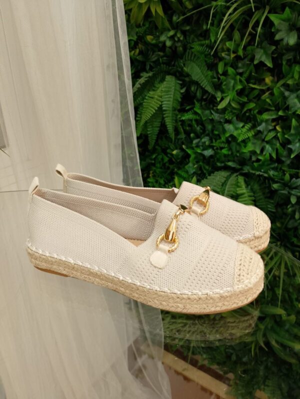 Alpargata cadena beige - Imagen 3