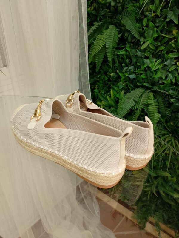 Alpargata cadena beige - Imagen 4