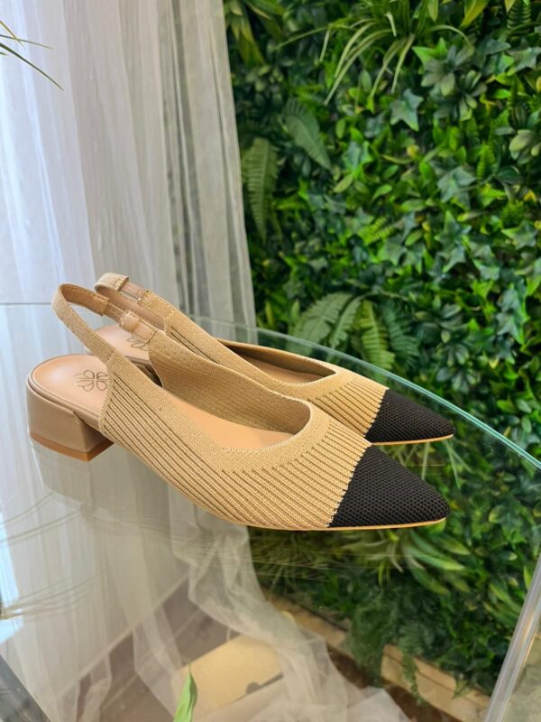 Zapato plano punta negra - Imagen 4