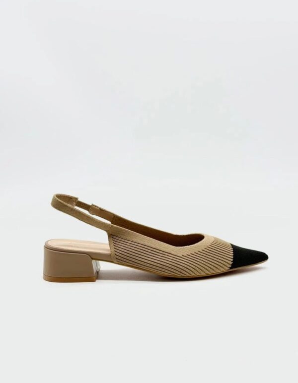 Zapato plano punta negra - Imagen 3