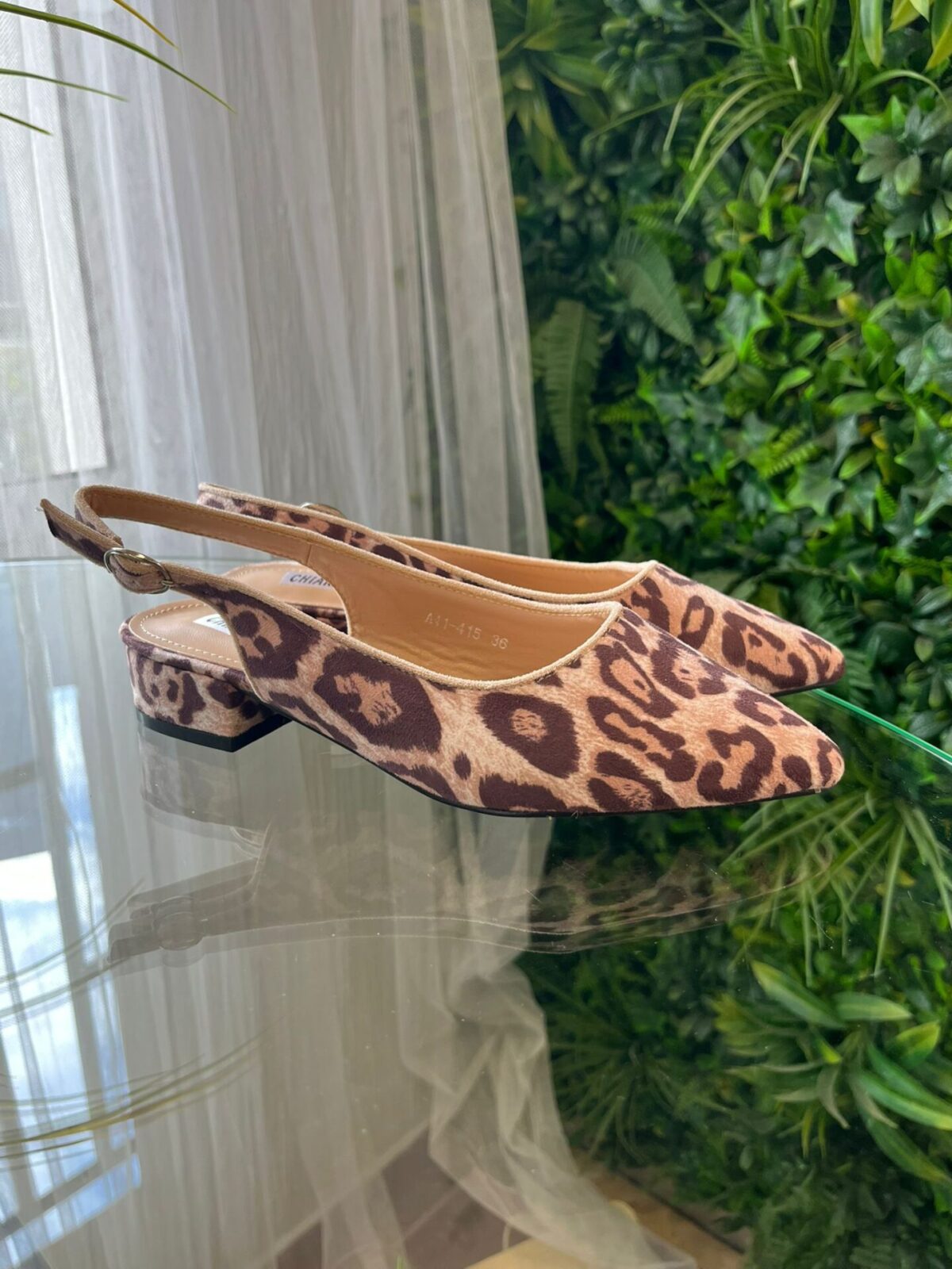 Zapato plano animal print leopardo