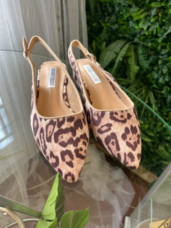 Zapato plano animal print leopardo - Imagen 4