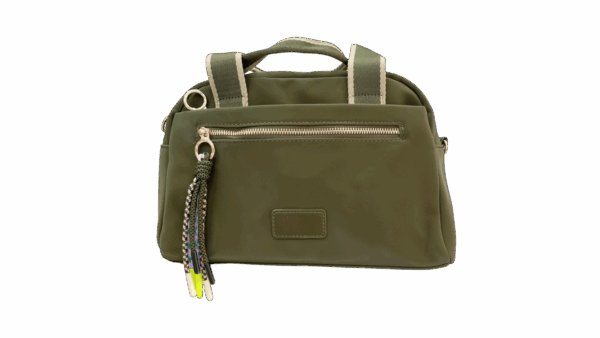 Bolso tela bicolor - Imagen 4