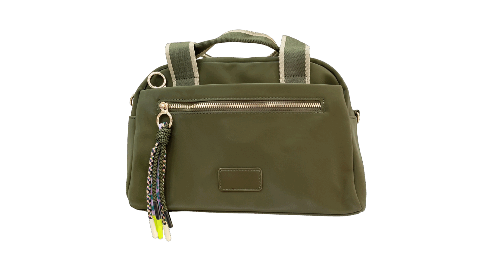 Bolso tela bicolor - Imagen 4