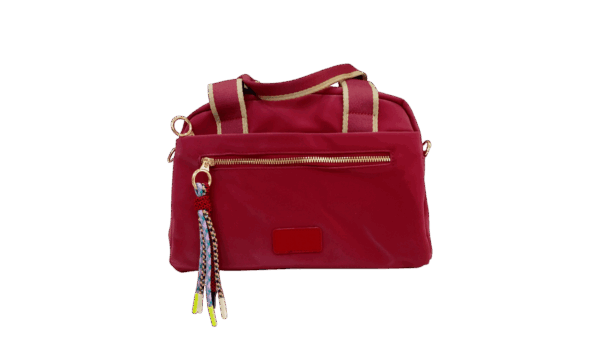Bolso tela bicolor - Imagen 3