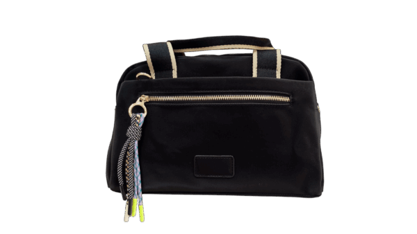Bolso tela bicolor - Imagen 5