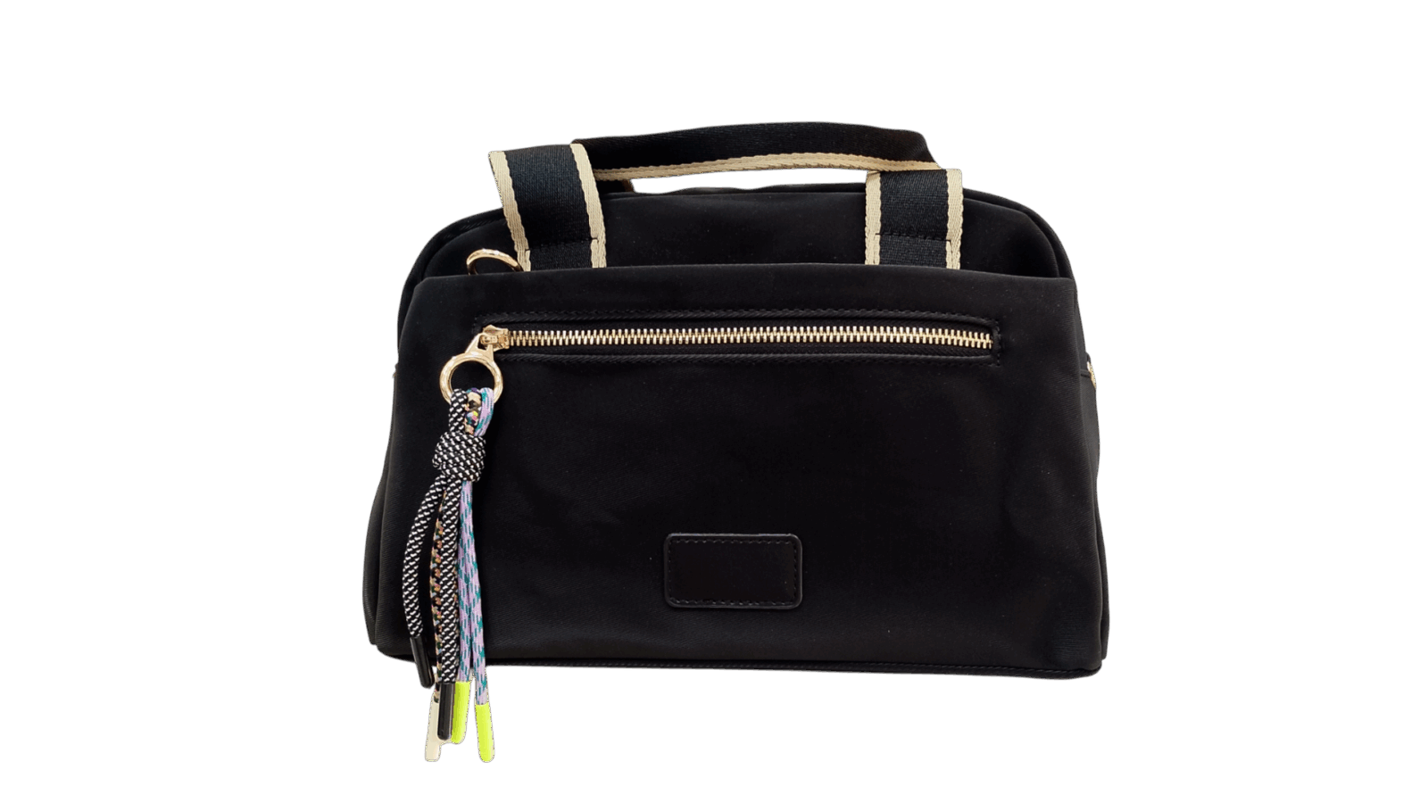 Bolso tela bicolor - Imagen 5