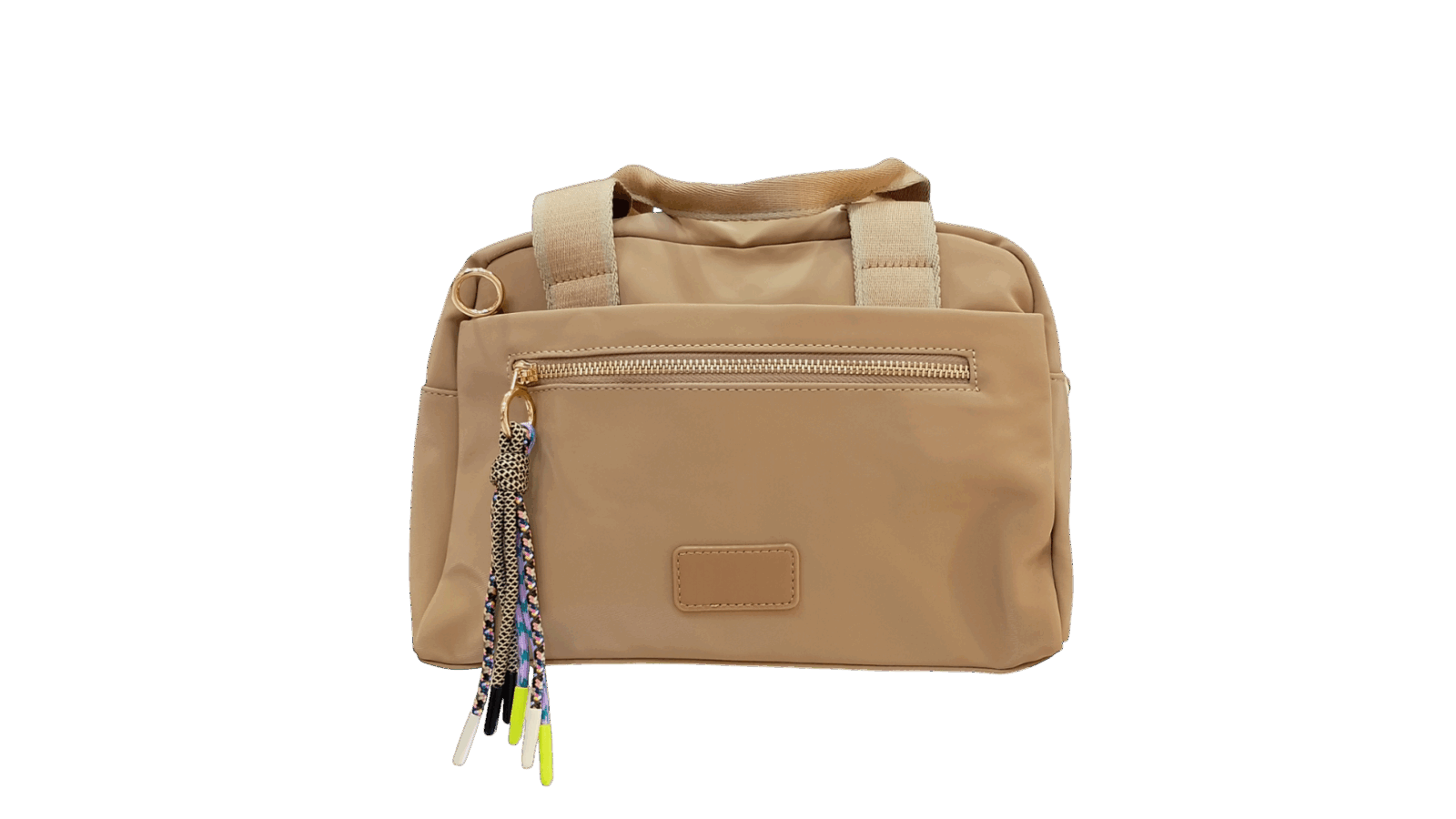 Bolso tela bicolor - Imagen 6