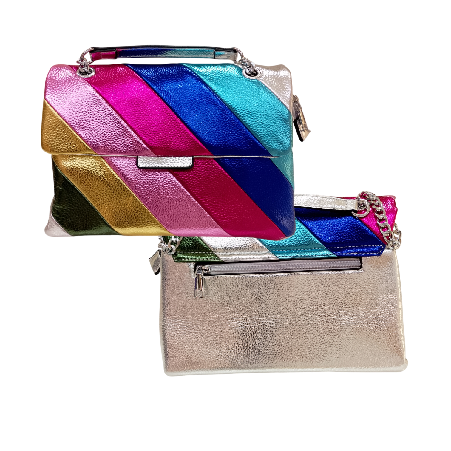 Bolso arcoiris metalizado - Imagen 3