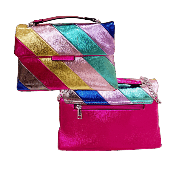 Bolso arcoiris metalizado