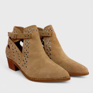 Botin semiabierto huequitos kaki