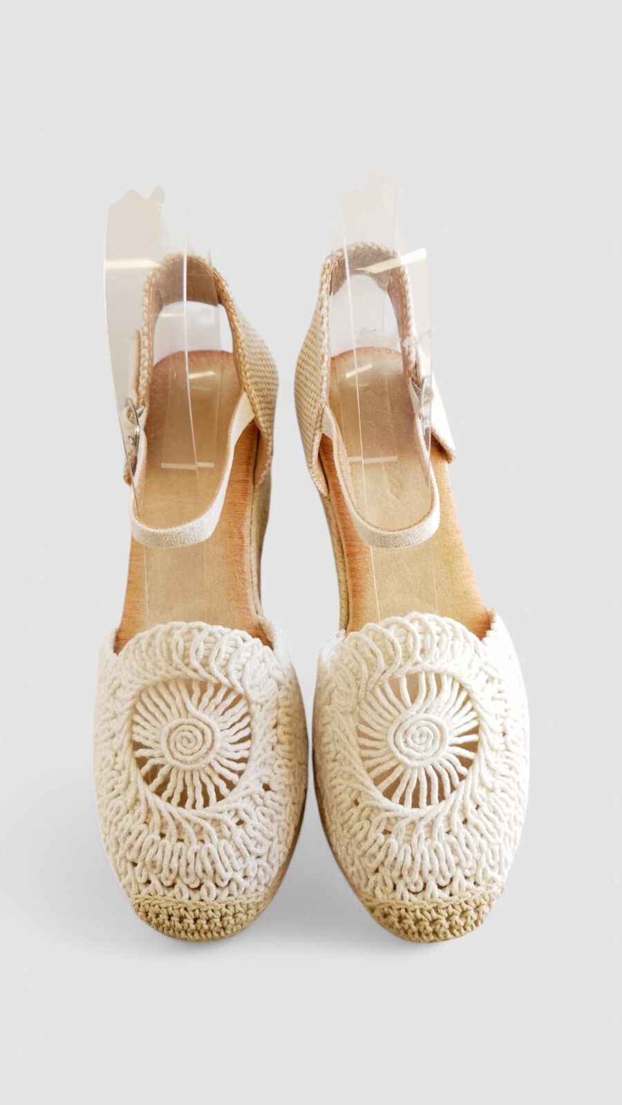 Cuña hilo flor new beige - Imagen 4