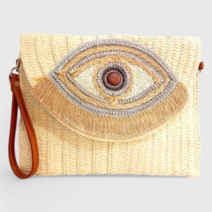 Bolso rafia ojo