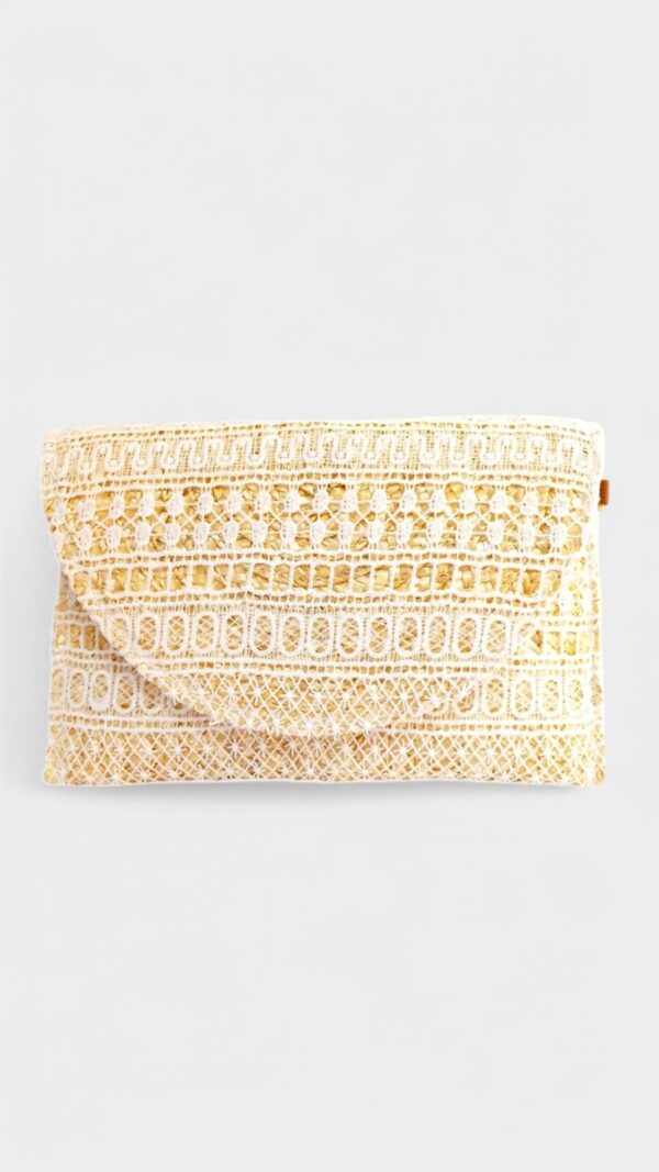 Bolso rafia tela encaje